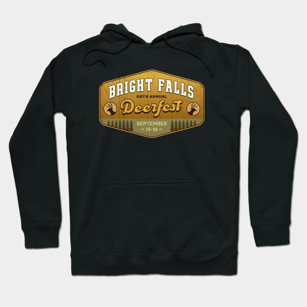 Deerfest Bright Falls Emblem Hoodie by Lagelantee